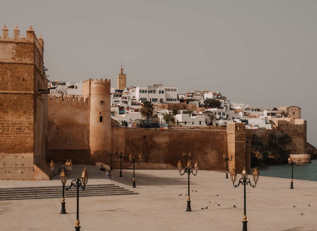 Views of the Kasbah of the Udayas in Rabat