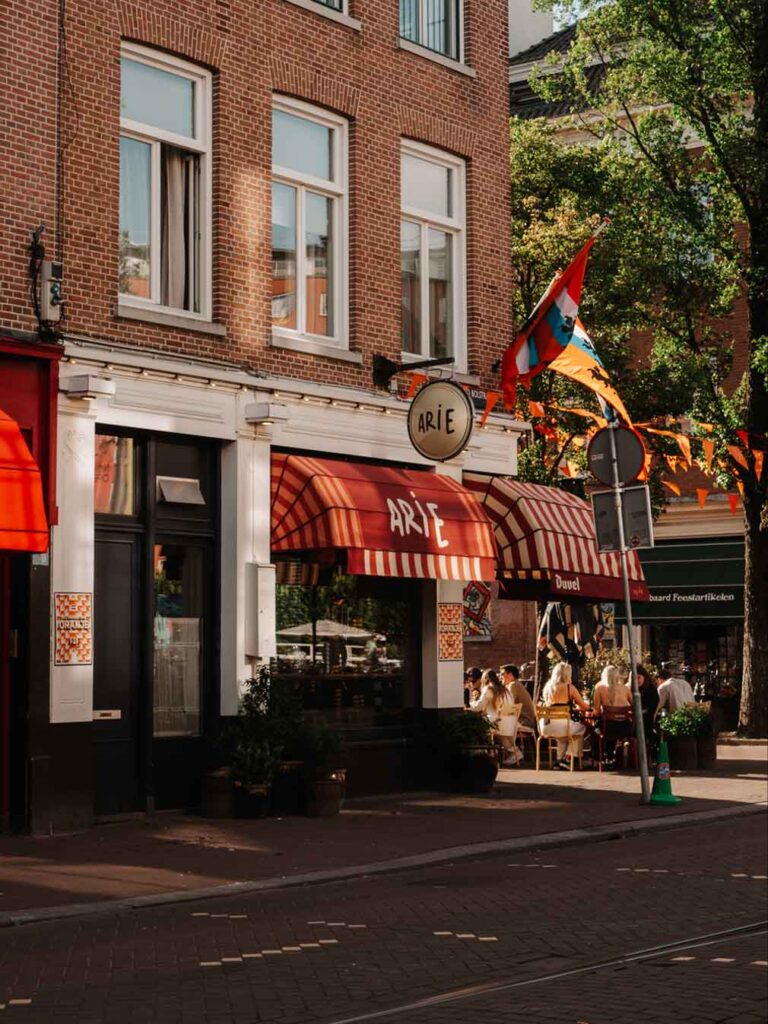 The exterior of Arie in De Pijp.