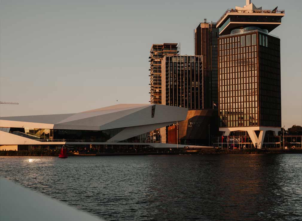 The Eye Film Museum, This Is Holland and A'DAM Lookout from the ferry.