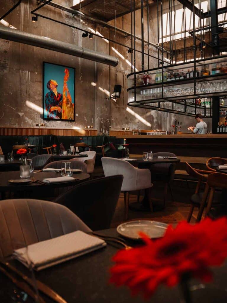 The interior of FIFTH Restaurant in Eindhoven.